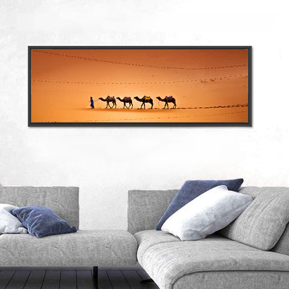 Camels In Sahara Desert Wall Art