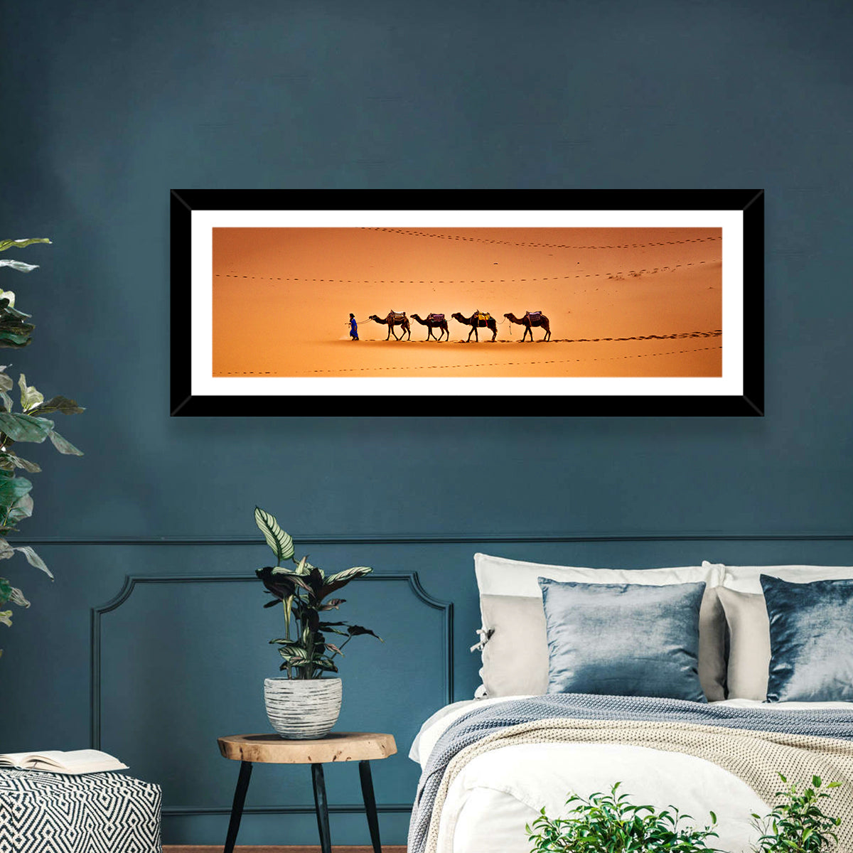 Camels In Sahara Desert Wall Art