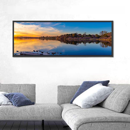 Zorinsky Lake Golden Hour Wall Art