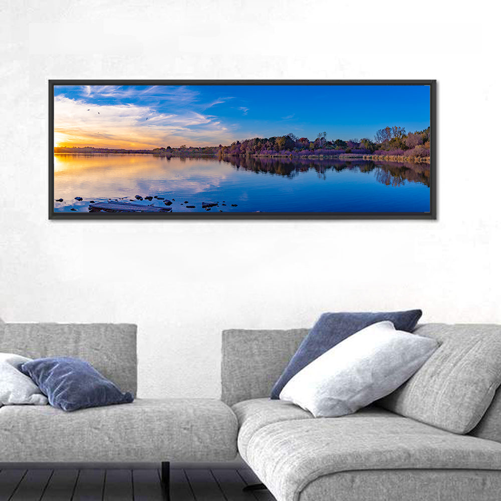 Lake Zorinsky Sunset Reflection Wall Art