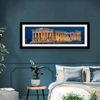 Illuminated Parthenon at Night Wall Art