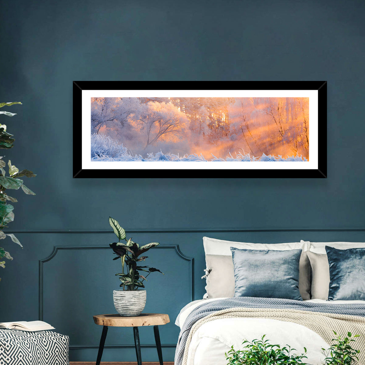 Sunlit Winter Forest Wall Art