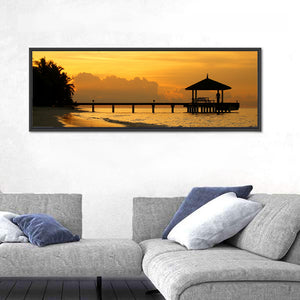 Resort Island Sunset Wall Art