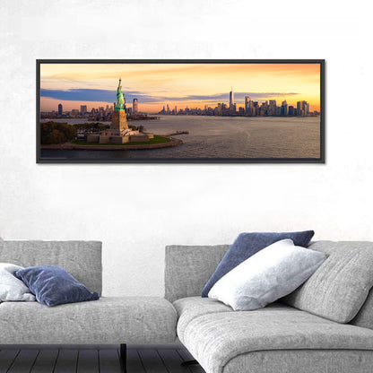 Statue of Liberty Golden Hour Wall Art