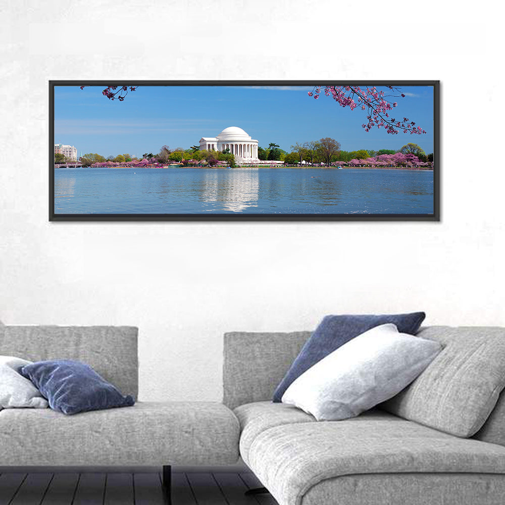 Thomas Jefferson Memorial with Cherry Blossoms Wall Art