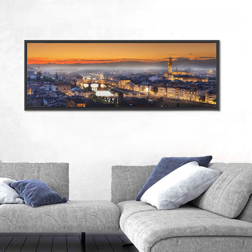 Florence Sunset Over the Arno Wall Art