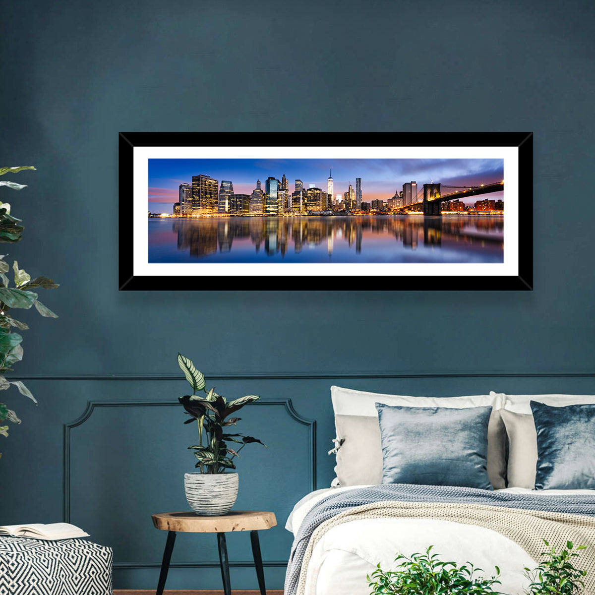 Manhattan Skyline at Twilight Wall Art