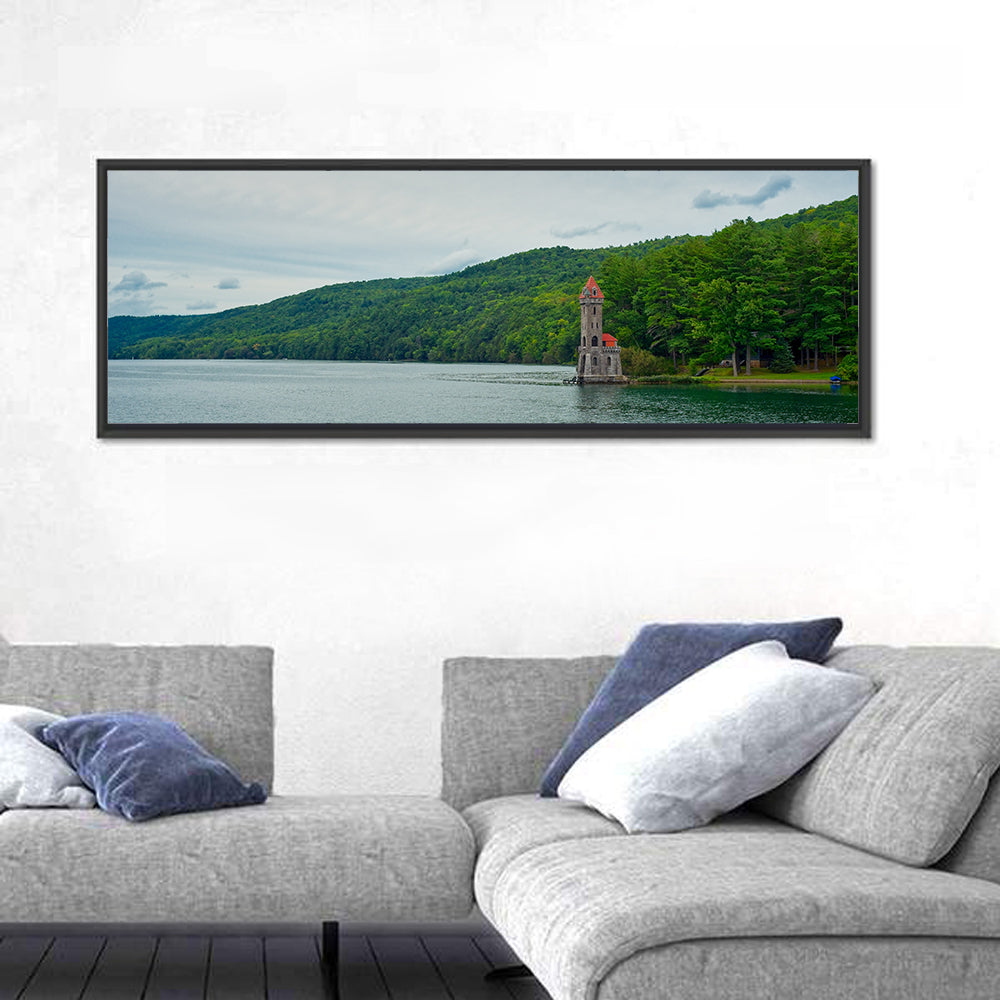 Otsego Lake View with Stone Tower Wall Art