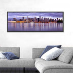 Vancouver Skyline at Twilight Wall Art