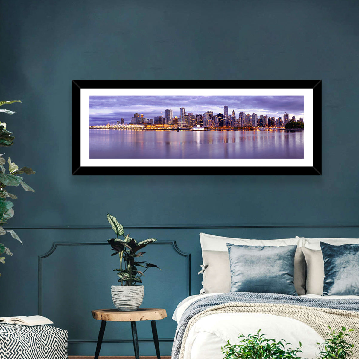 Vancouver Skyline at Twilight Wall Art