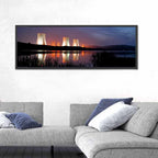 Illuminated Nuclear Cooling Towers Wall Art