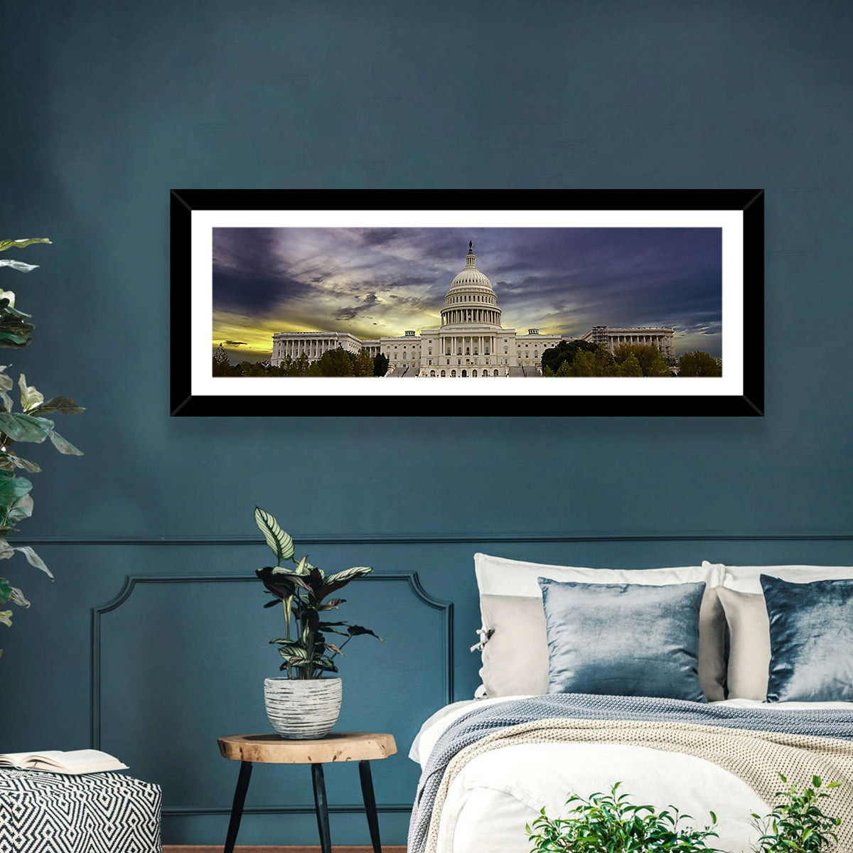 United States Capitol at Dusk Wall Art