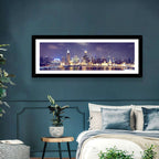 Shanghai Night Skyline Wall Art