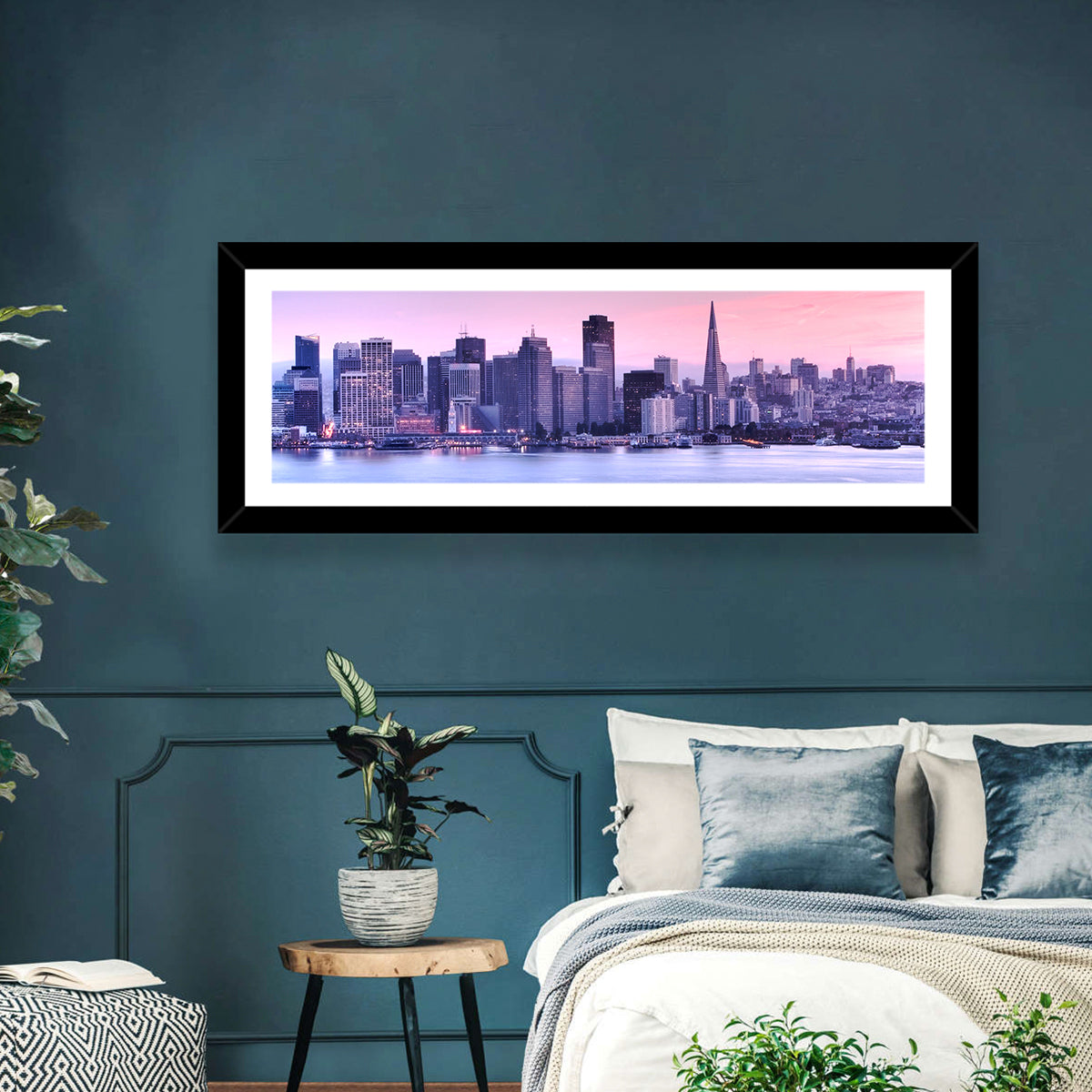 San Francisco Skyline at Lavender Dusk Wall Art