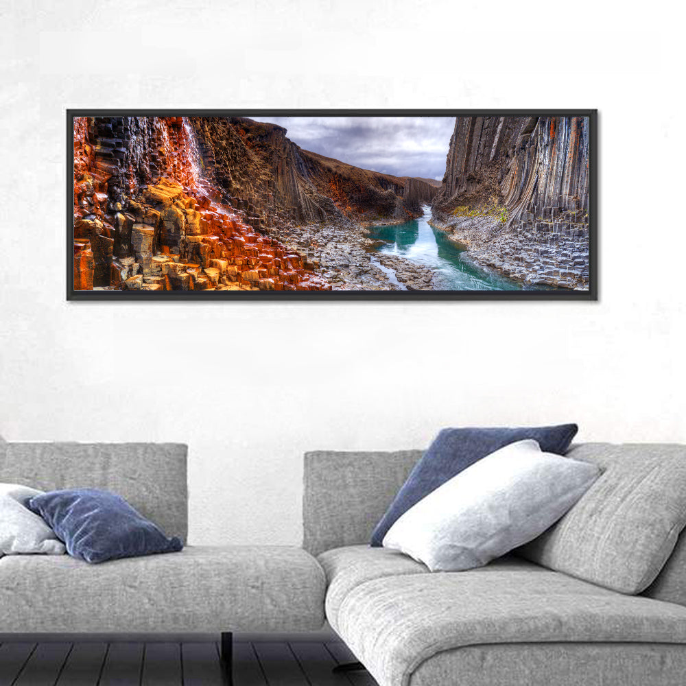 Studlagil Canyon Basalt Columns Wall Art