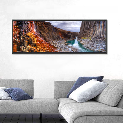 Studlagil Canyon Basalt Columns Wall Art