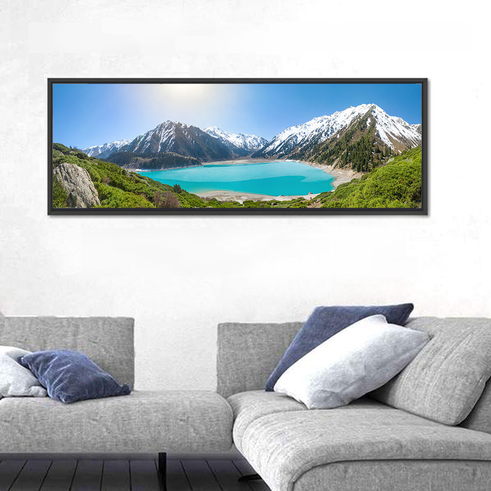 Big Almaty Lake Vista Wall Art