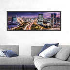 Lima Night Skyline Wall Art