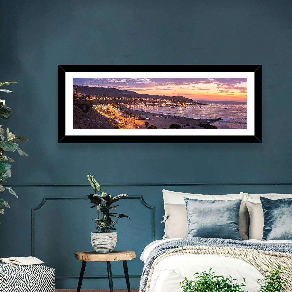 Playa Agua Dulce, Lima Wall Art in a room, panoramic