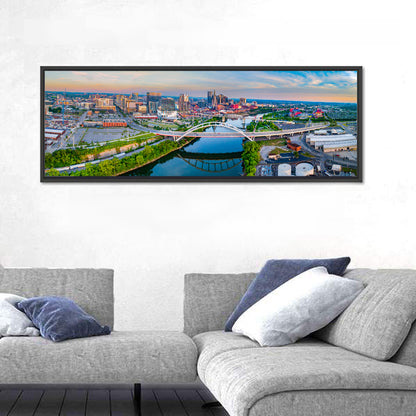 Nashville Skyline at Golden Hour Wall Art
