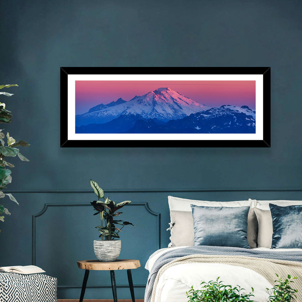 Mount Baker Alpenglow Wall Art
