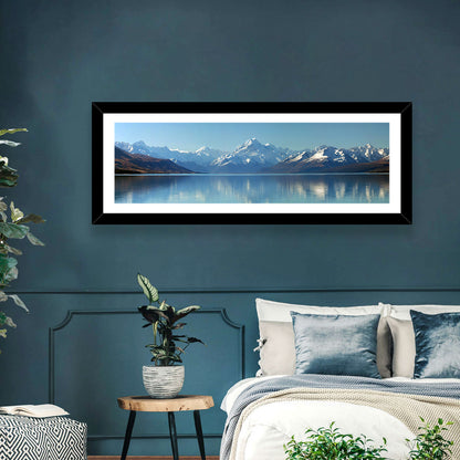 Aoraki Reflection Over Lake Pukaki Wall Art