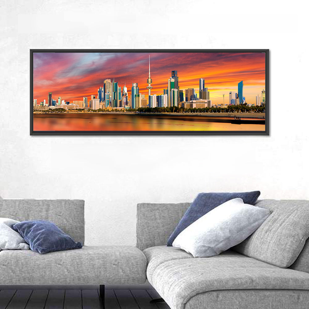Shuwaikh Port at Dusk Wall Art