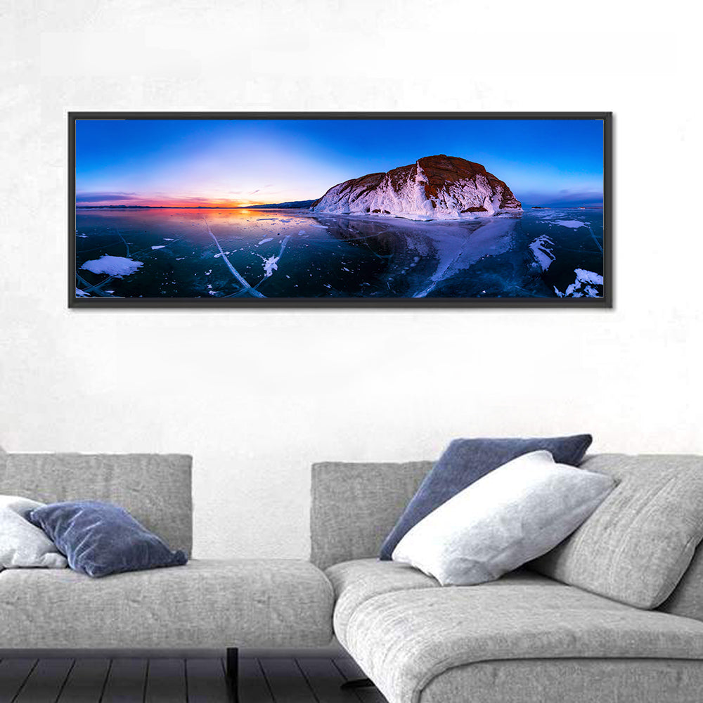 Lake Baikal Winter Sunset Wall Art