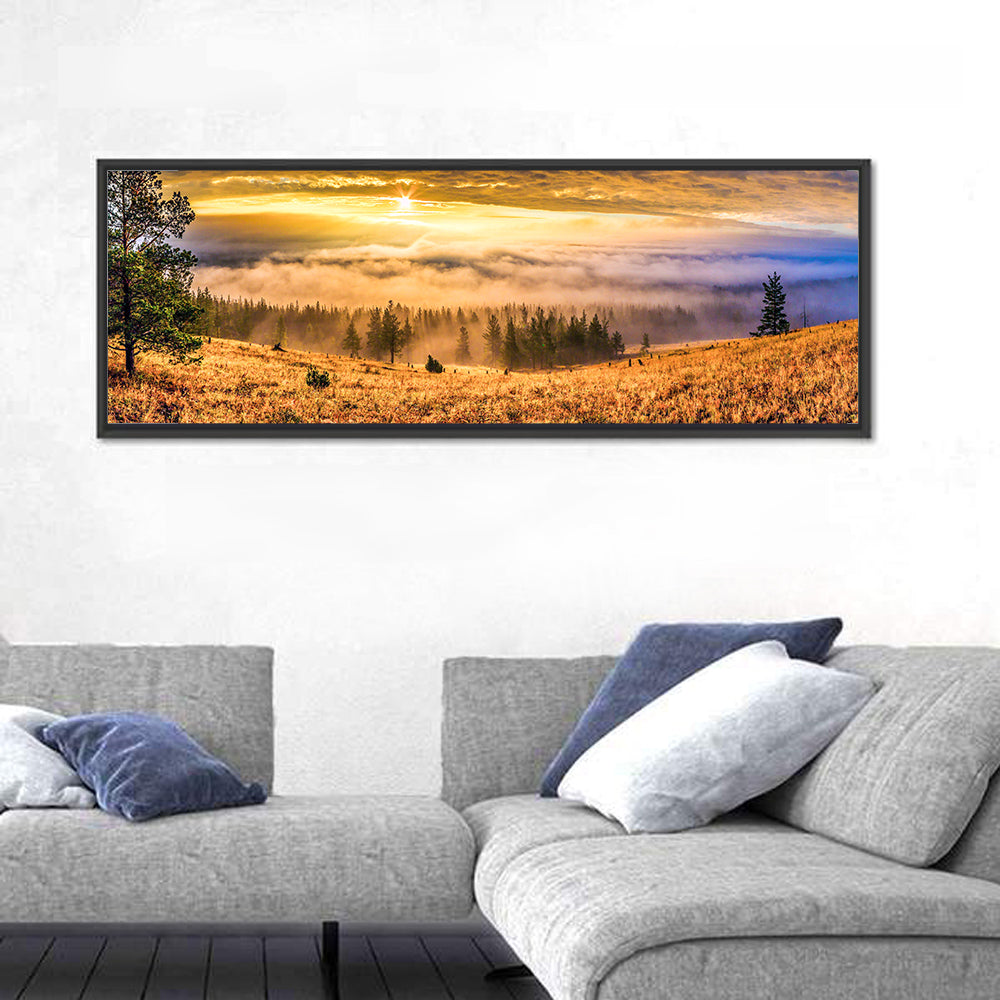 Ural Taiga Sunrise Wall Art
