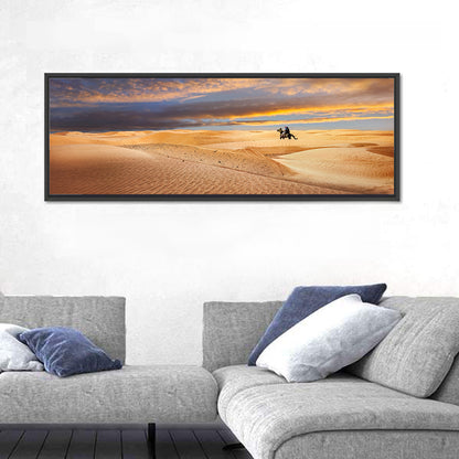Sahara Camel Rider at Sunset Wall Art