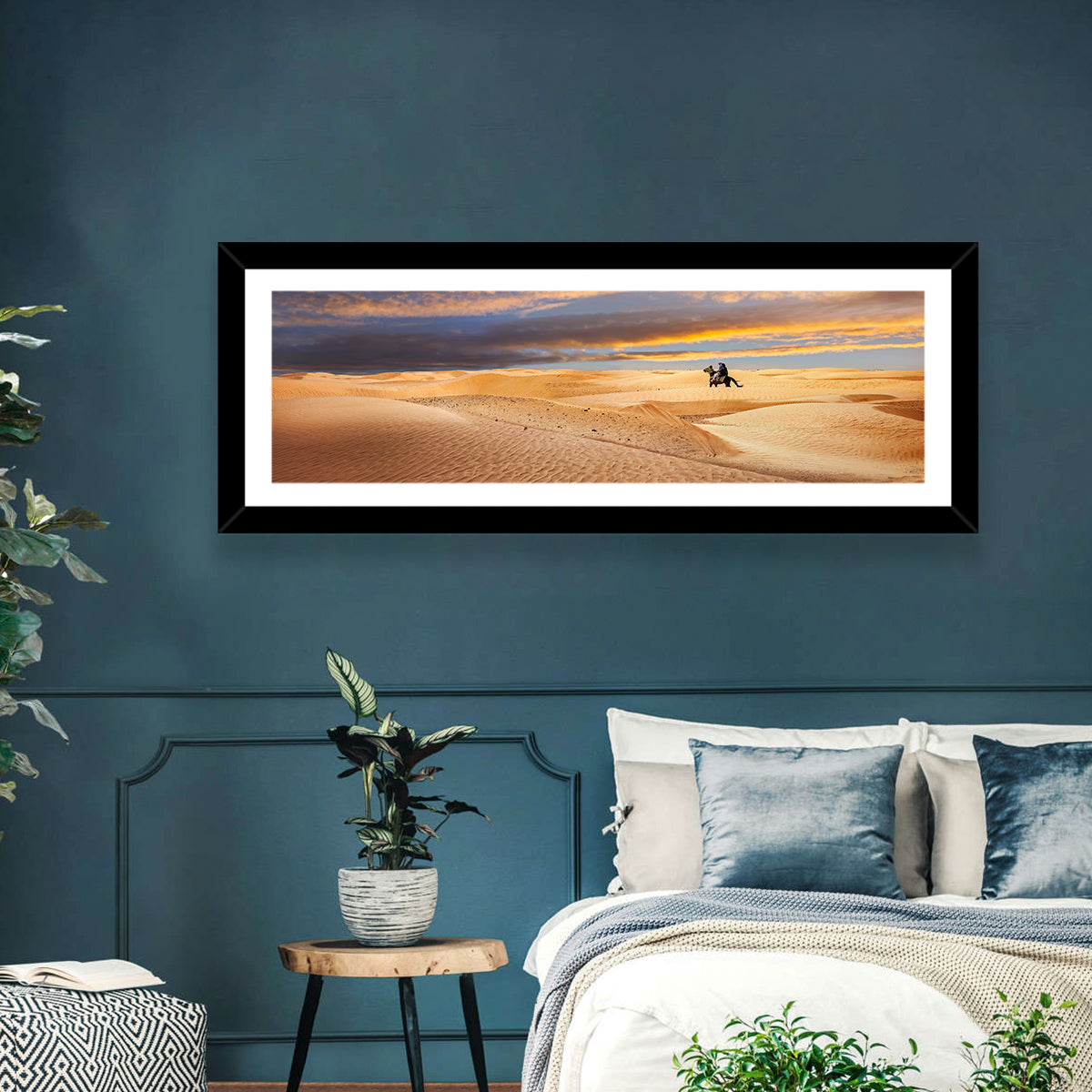 Sahara Camel Rider at Sunset Wall Art