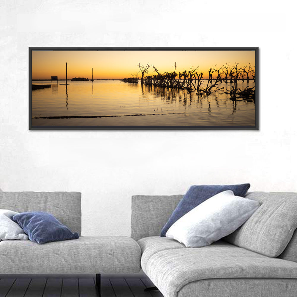 Lake Epecuen Evening Glow Wall Art