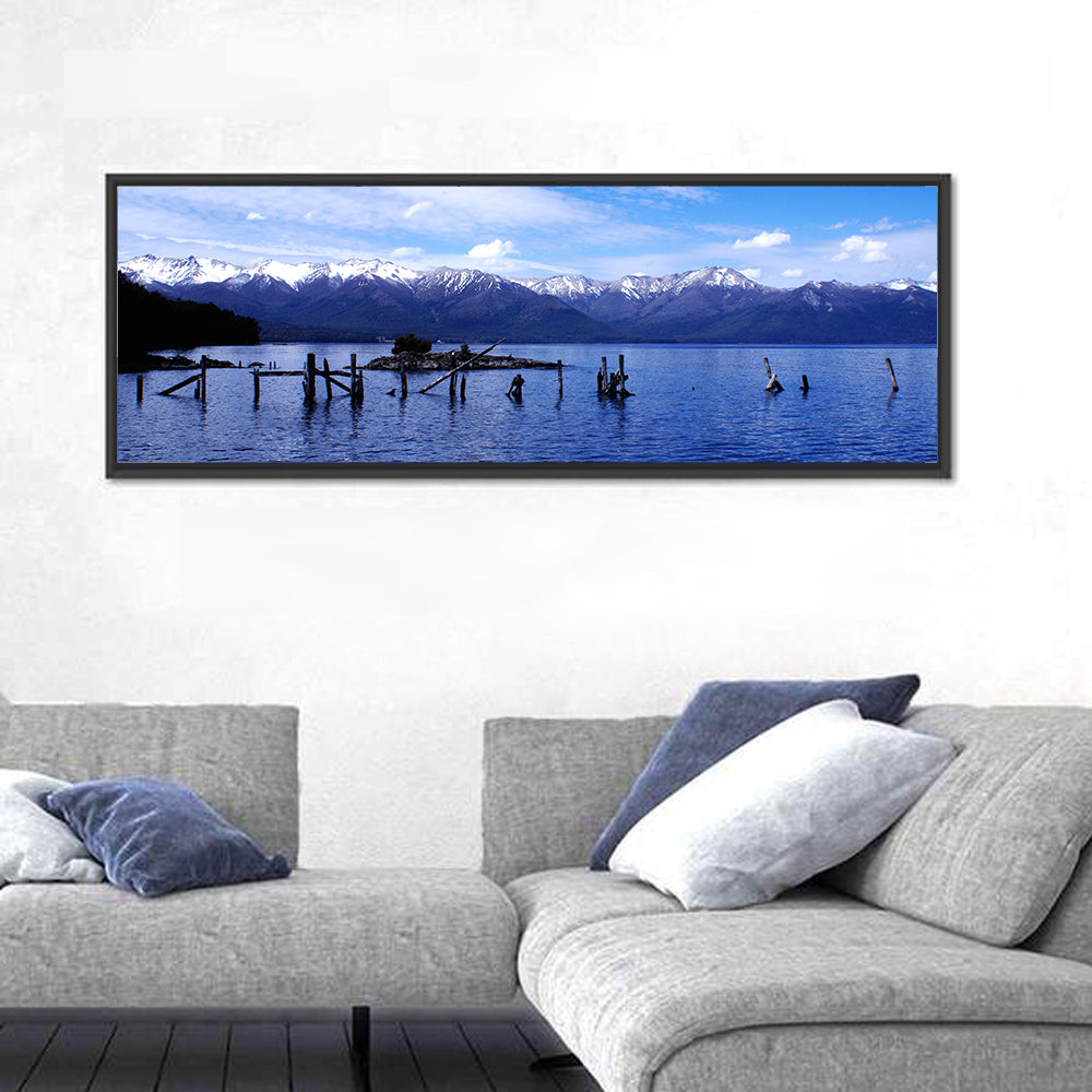 Nahuel Huapi Lake with Wooden Pilings Wall Art