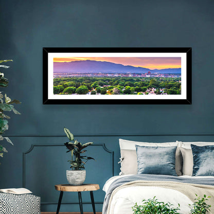 Albuquerque Skyline at Dusk Wall Art