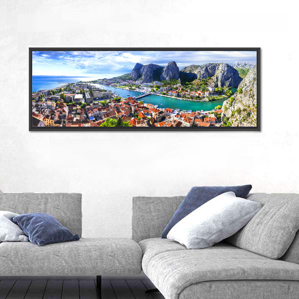 Omiš Cetina River Mouth Canyon View Wall Art