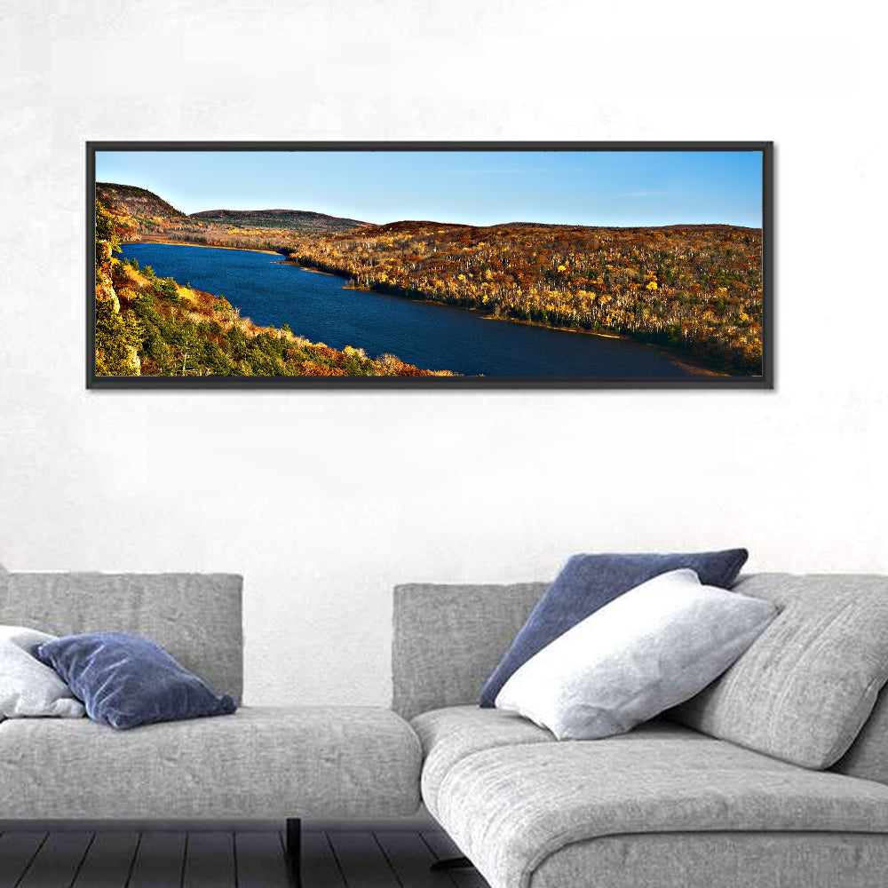 Lake of the Clouds Golden Hour Wall Art