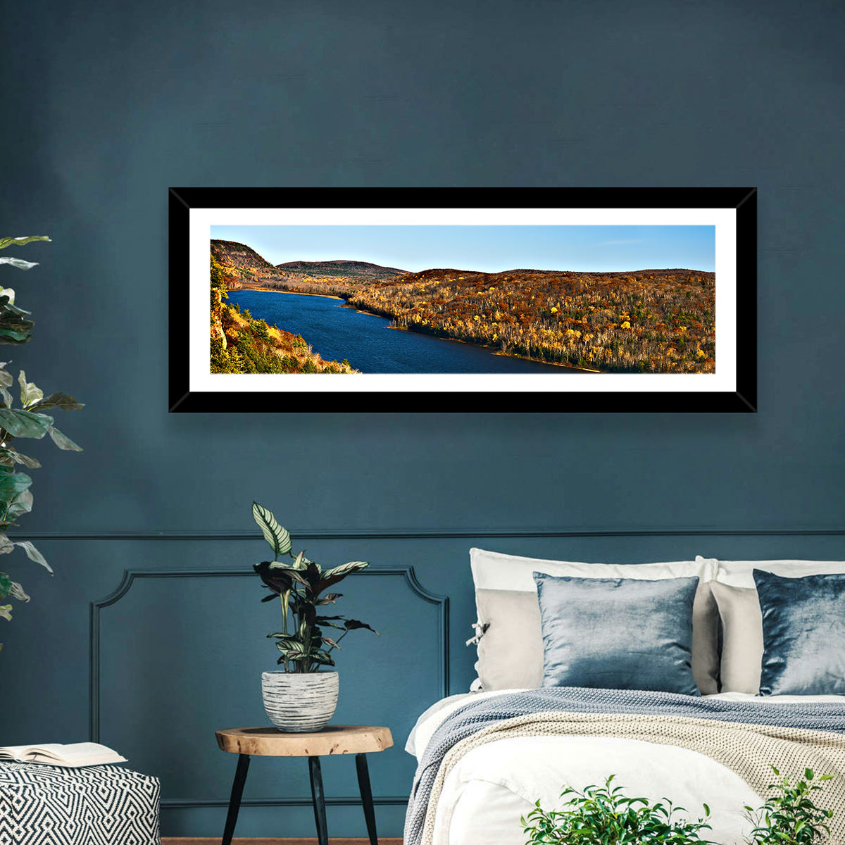Lake of the Clouds Golden Hour Wall Art