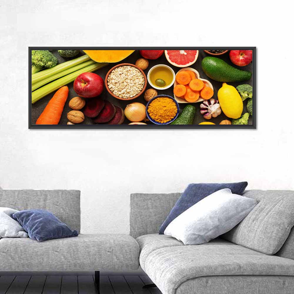 Detox Diet Ingredients Wall Art