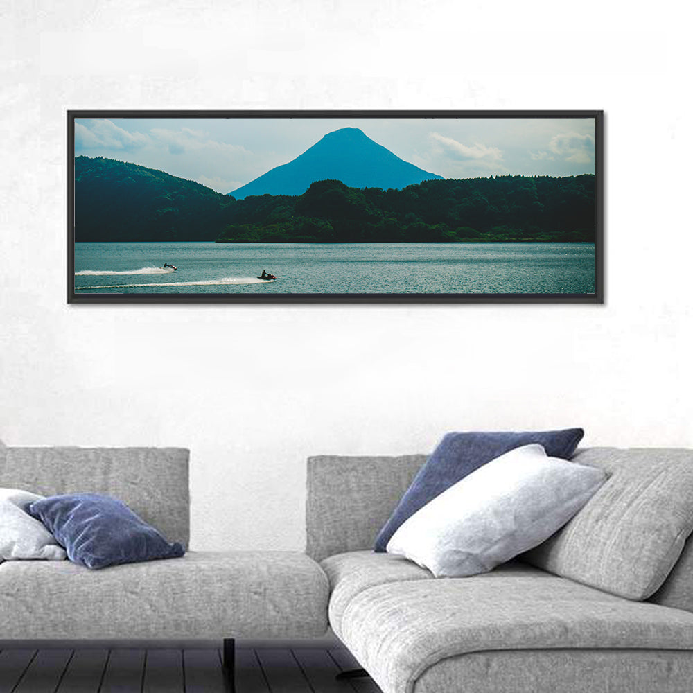 Kaimon Dake Over Lake Ikeda Wall Art