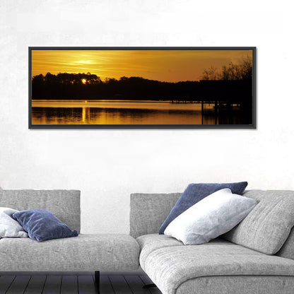 Lake Weiss Sunset Reflection Wall Art