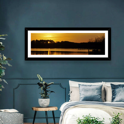 Lake Weiss Sunset Reflection Wall Art