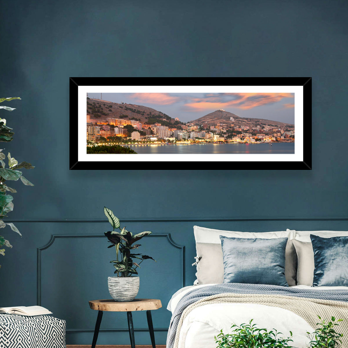 Sarandë Bay at Dusk Wall Art
