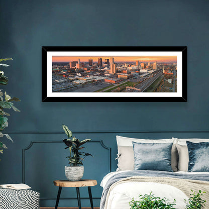 Birmingham Golden Hour Skyline Wall Art