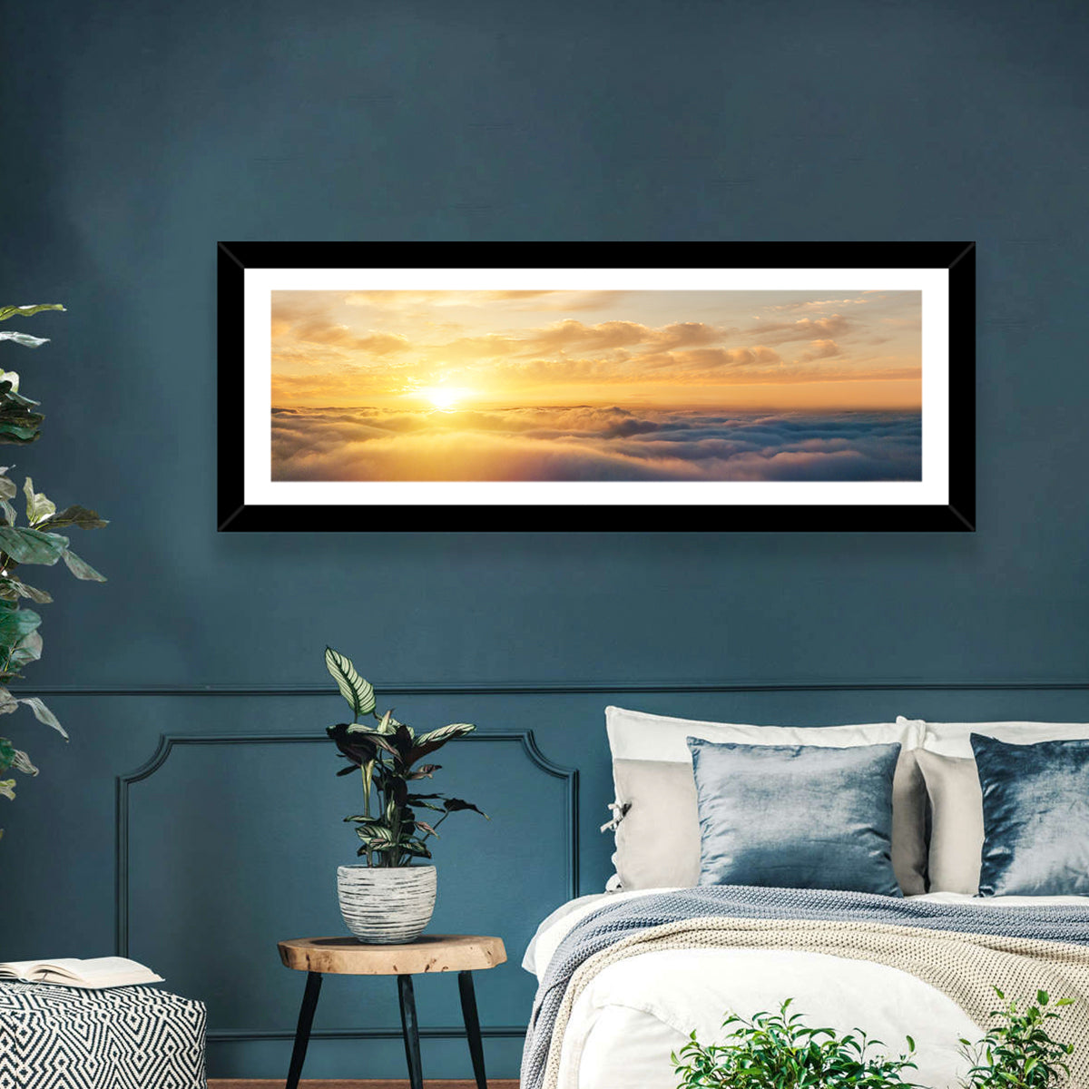 Layered Clouds at Sunset Wall Art