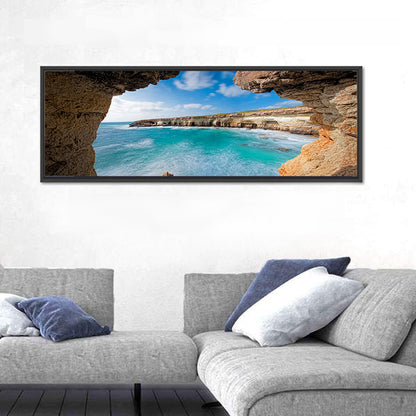 Cape Greko Sea Cave View Wall Art