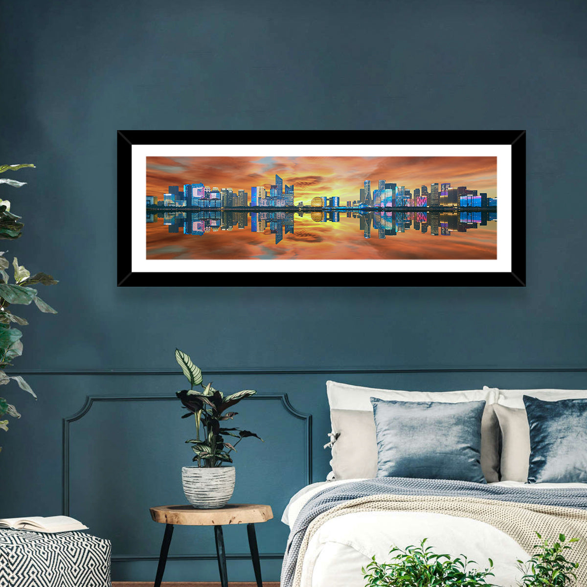 Hangzhou Golden Sphere Skyline at Dusk Wall Art