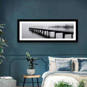 Wooden Lake Jetty Wall Art