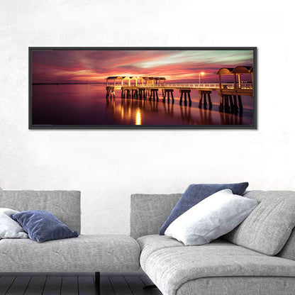 Jekyll Island Pier at Dusk Wall Art
