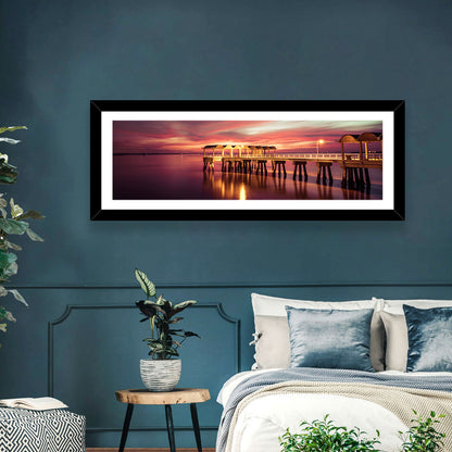 Jekyll Island Pier at Dusk Wall Art