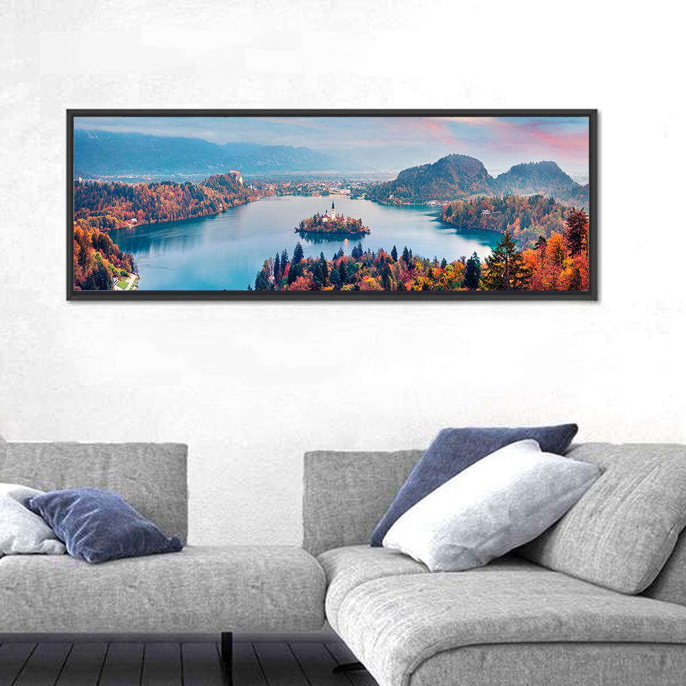 Sunset Over Lake Bled Wall Art